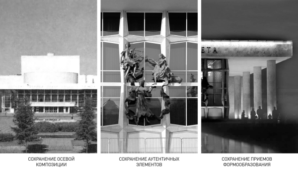 Concept of reconstruction of the Krasnoyarsk State Opera and Ballet Theater named after D.A. Khvorostovsky. The identity Copyright:  WOWHAUS