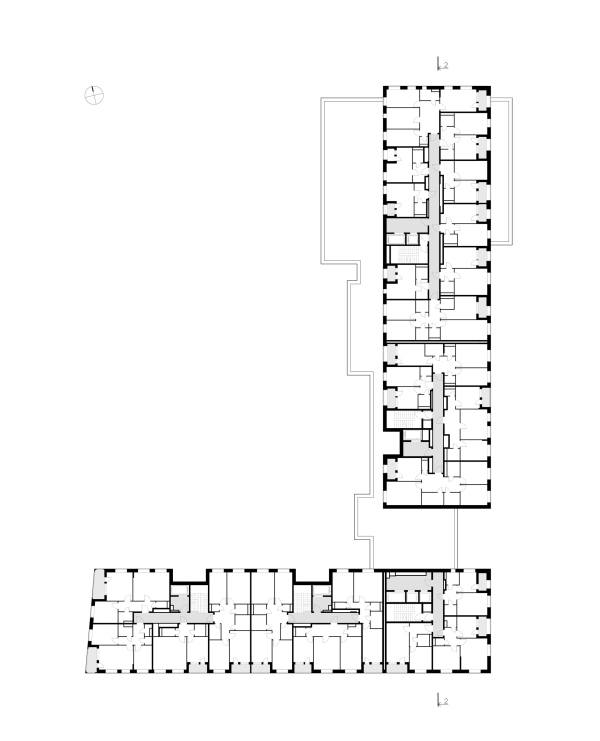 “Richard” housing complex. Plan of the 5 floor Copyright:  ATRIUM