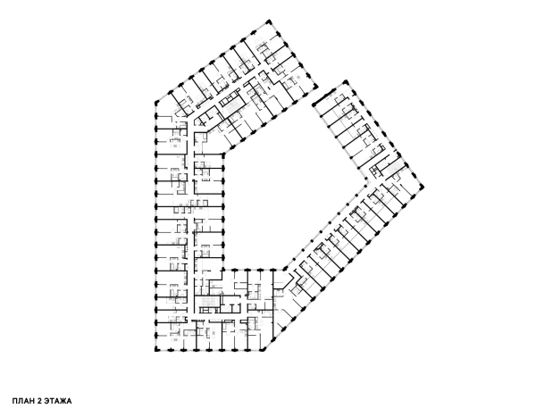 Plan of the 2nd floor. Kazakov Grand Loft Copyright:  Ostozhenka