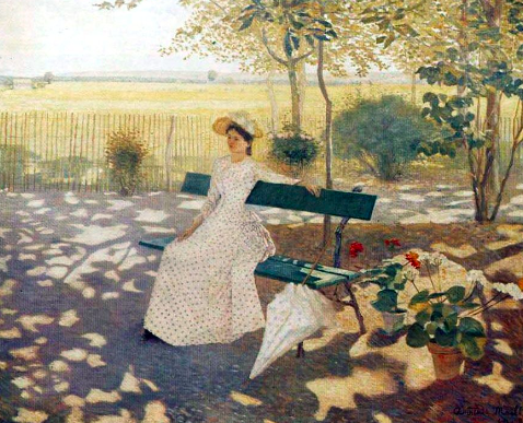 Woman Sitting with a Parasol, 1895  Aristide Maillol (1861-1944)