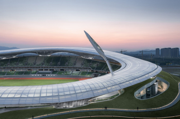 SPORT: Quzhou Stadium, , .  MAD Architects Photo by  CreatAR Images; Aogvision /  WAF 