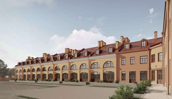 The project of restoration and adaptation of the Mytny Dvor building. Evgenyevskaya housing complex on the territory of Mytny Dvor, St. Petersburg Copyright:  Studio 44