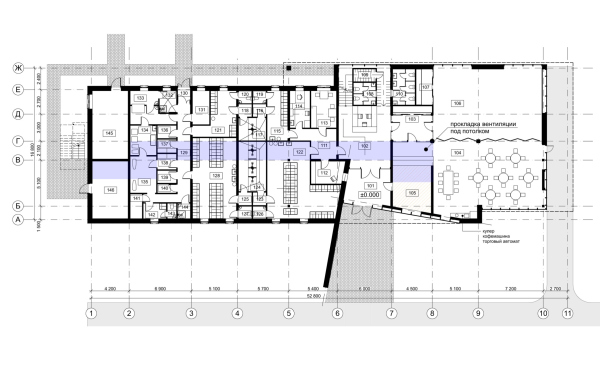 Plan of the 1 floor. Moloko Group office building Copyright:  Roman Leonidov