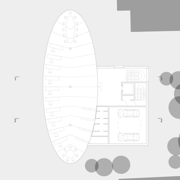 Plan of floors 2-5. Office building on the Radio Street Copyright:  Mikhail Dmitriev architectural studio