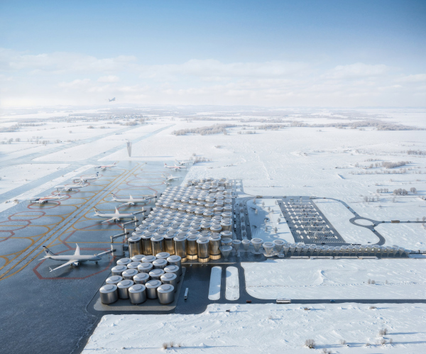 Omsk-Fedorovka Airport. Guardian of the southern borders. General view from above from the apron Copyright:  KPLN