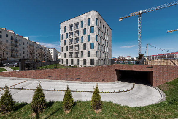 The Depo housing complex in Minsk, 3 buildings on Kiseleva Street, 6th stage (1st stage of construction) Copyright:  Sergey Skuratov ARCHITECTS