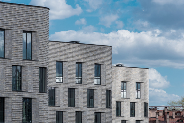 The Depo housing complex in Minsk, 3 buildings on Kiseleva Street, 6th stage (1st stage of construction) Copyright:  Sergey Skuratov ARCHITECTS