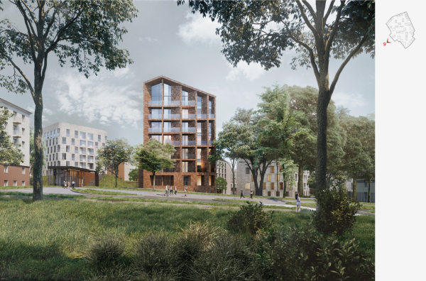 The Depo housing complex in Minsk, architectural concept, 2020 Copyright:  Sergey Skuratov ARCHITECTS