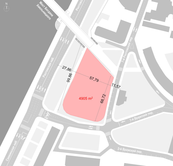 Moscow Gymnasium #1. Reference site plan Copyright:  Sergey Skuratov ARCHITECTS