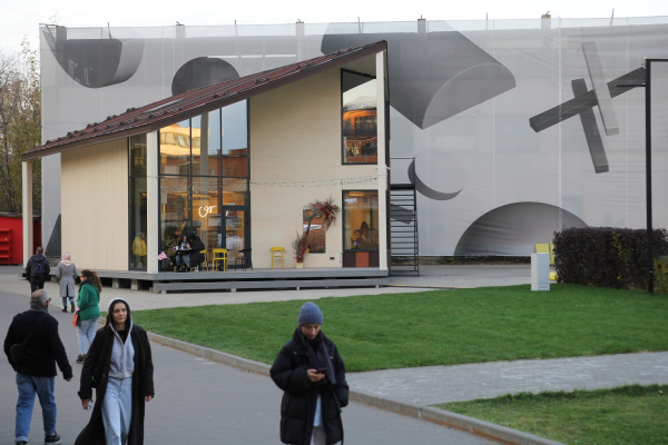 Evy-Center, the pavilion  of the territory of Khlebozavod No. 9 Copyright: Photograph  Julia Tarabarina, Archi.ru