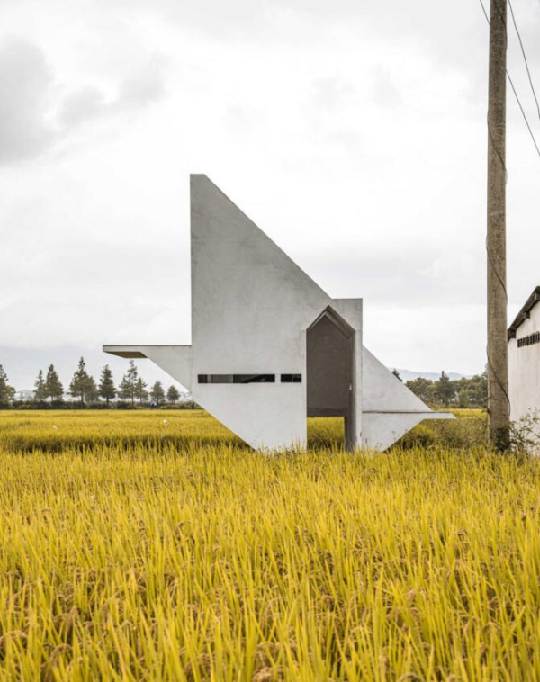 Concrete Pavilion-pumping station, , .
: LIN architecture Photo by  chenzhitong, zhuohongduo /  WAF