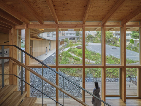 Takenaka Scholarship Foundation Student Dormitory, , .
: TAKENAKA CORPORATION Photo by  FUMITO SUZUKI /  WAF