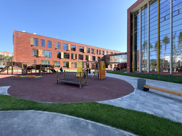 One of the playgrounds next to the school Copyright: Photograph  Andrey Asadov / provided by ASADOV Architects