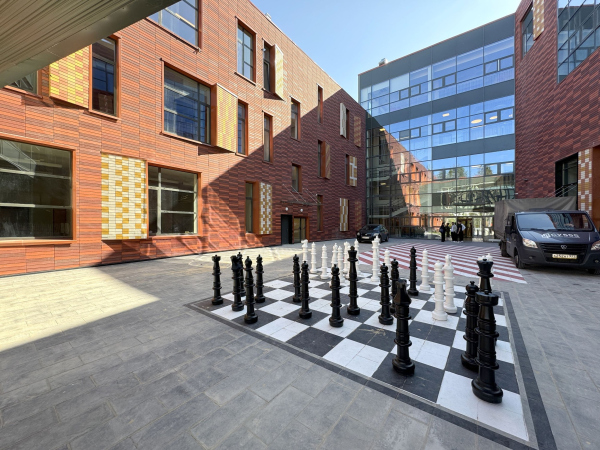 One of the school courtyards Copyright: Photograph  Andrey Asadov / provided by ASADOV Architects