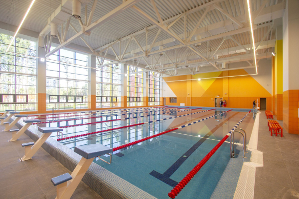 Interior of the swimming pool Copyright: Photograph  Andrey Asadov / provided by ASADOV Architects