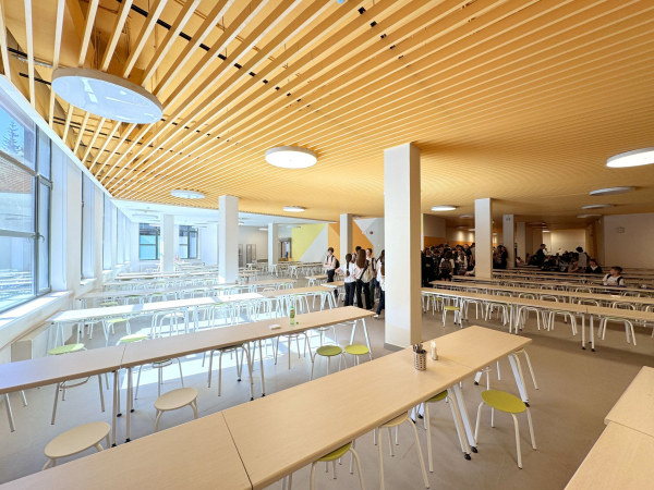 Interior of the canteen Copyright: Photograph  Andrey Asadov / provided by ASADOV Architects