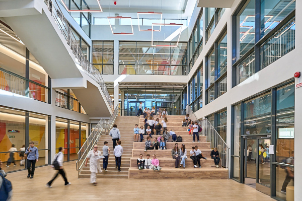 The interior of the atrium. Photograph Copyright: Photograph  Andrey Asadov / provided by ASADOV Architects