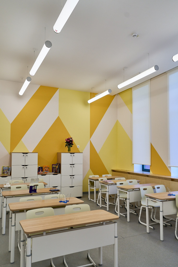 Interior of the junior high school Copyright: Photograph  Andrey Asadov / provided by ASADOV Architects