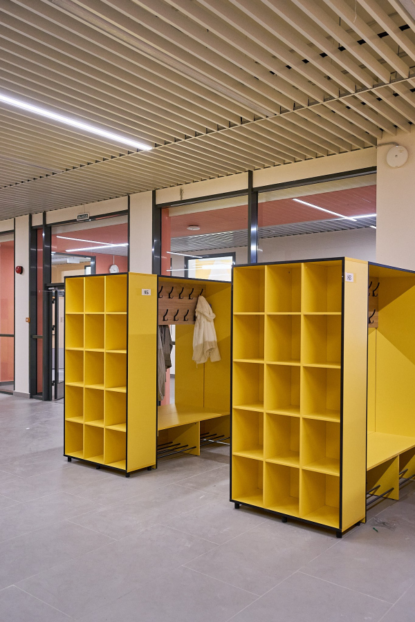 The interior of the cloakroom Copyright: Photograph  Andrey Asadov / provided by ASADOV Architects