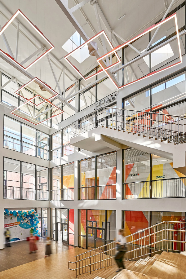 The interior of the atrium Copyright: Photograph  Andrey Asadov / provided by ASADOV Architects