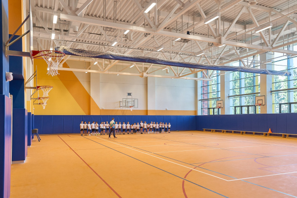 The interior of the gym Copyright: Photograph  Andrey Asadov / provided by ASADOV Architects