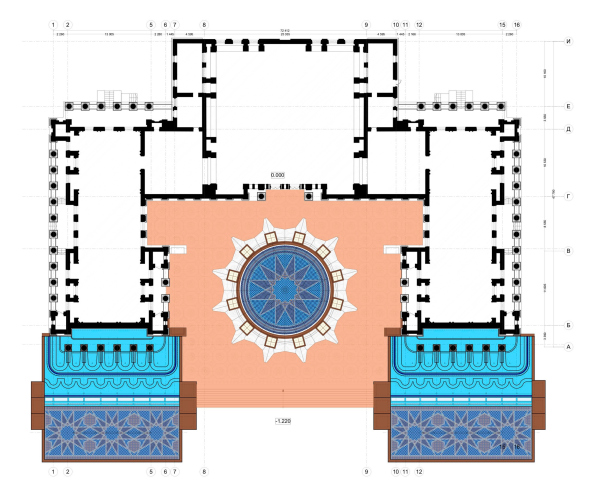 The Uzbekistan pavilion at VDNKh. The plan Copyright: � MB-PROJECT