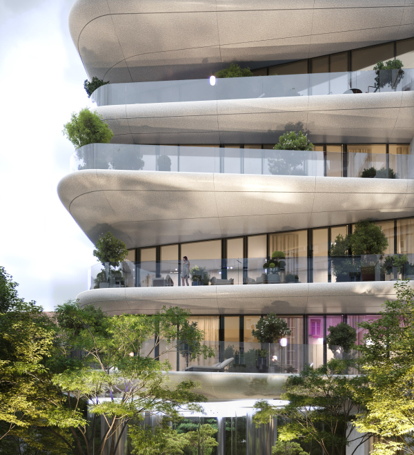 Luxury residential development in Bolshoy Palashevsky Lane 11-13, project Copyright:  ADM architects / Sminex