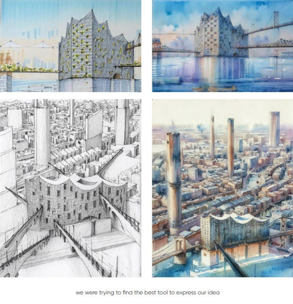 2 . Bridge city Hamburg: reimagining the Elbphilharmonie  ,  ,  ,  