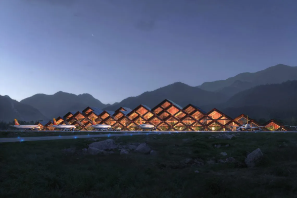 Infrastructure: Gelephu International Airport, ,   BIG-Bjarke Ingels Group  /  WAF