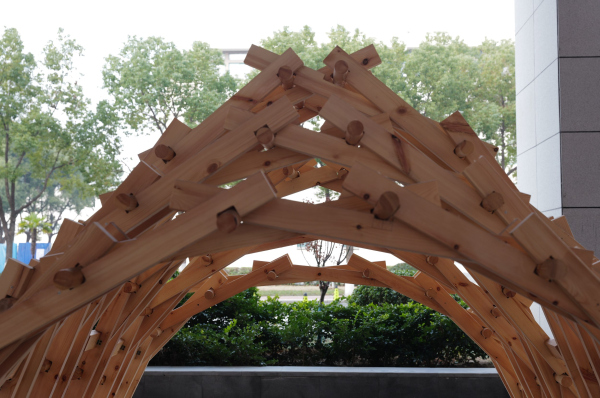 �Braided wooden gazebo� � Rongxi Sun