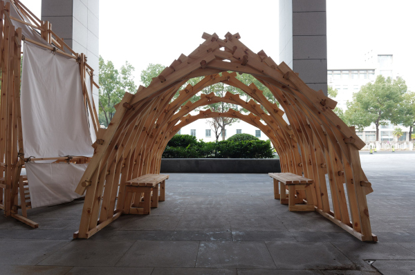 �Braided wooden gazebo� � Rongxi Sun