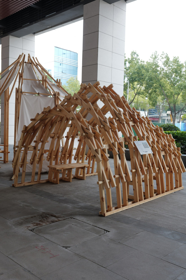 �Braided wooden gazebo� � Rongxi Sun