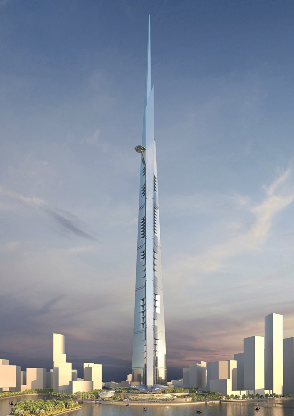  Jeddah Tower ( Kingdom Tower)  Adrian Smith + Gordon Gill Architecture