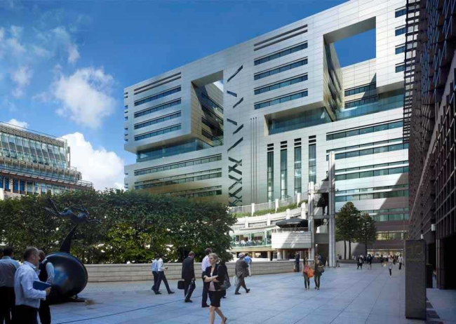 Офисный комплекс 5 Broadgate - штаб-квартира компании UBS © Make Architects