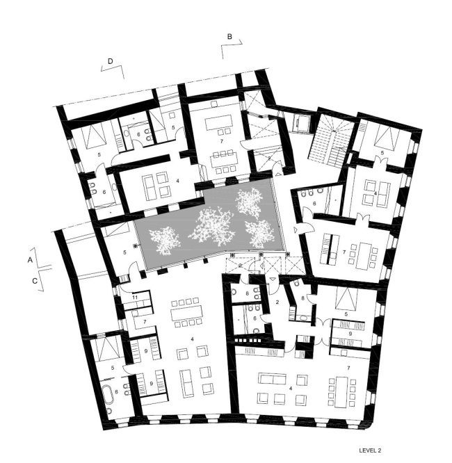 ����� �������� Baroque Court Apartments. ������������� OFIS arhitekti