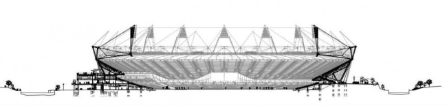 Олимпийский стадион 2012 ©  Populous