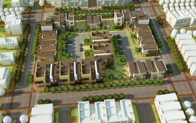 Concept of the low-rise residential complex in Sestroretsk. Project, 2012 � Arkhitekturium