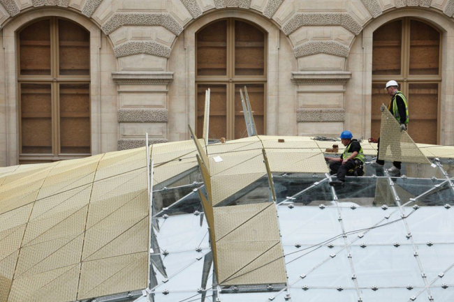Крыло исламского искусства Лувра в процессе строительства © 2011 Mus&#233;e du Louvre / Antoine Mongodin