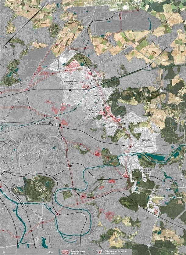 ����������  ������: �� �����-��-��� �� ����-��-����� � Ateliers Lion associés / source IGN