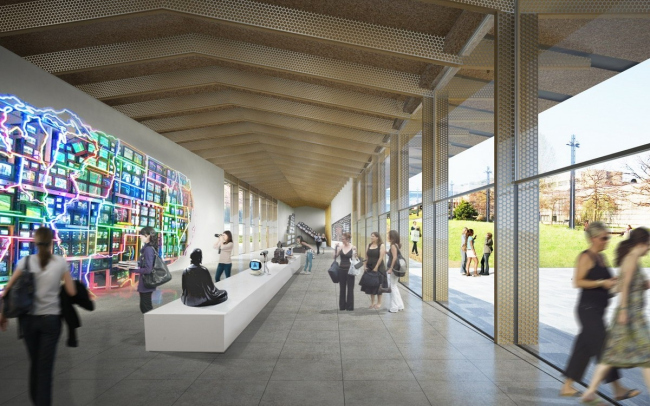 ��������� ����������� ��������������� �����. Espace Art & Sciences � Kengo Kuma & Associates