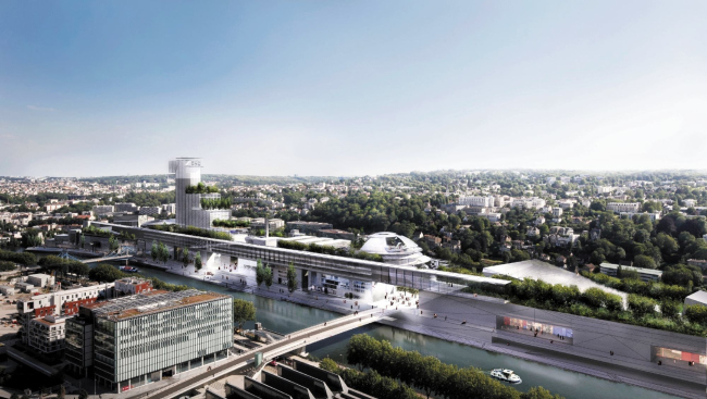 Схема застройки острова Сеген © Ateliers Jean Nouvel Схема застройки острова Сеген © Ateliers Jean Nouvel