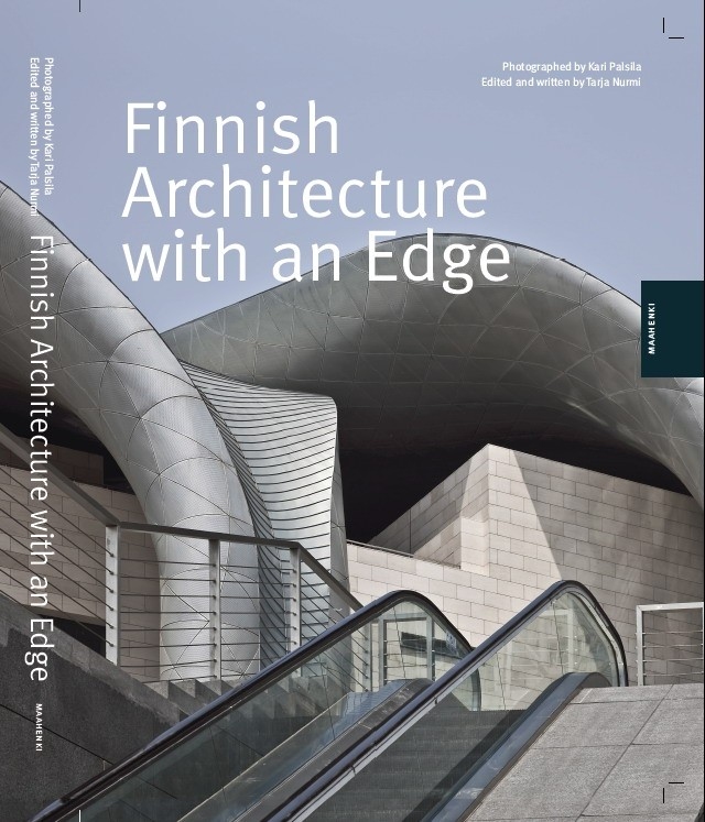 Обложка книги Finnish Architecture with an Edge с фотографией Большого театра в Уси PES-Architects