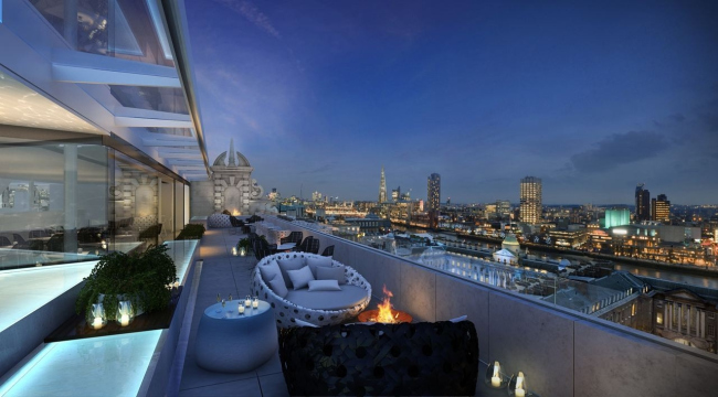 Гостиница Me London Hotel © Foster + Partners