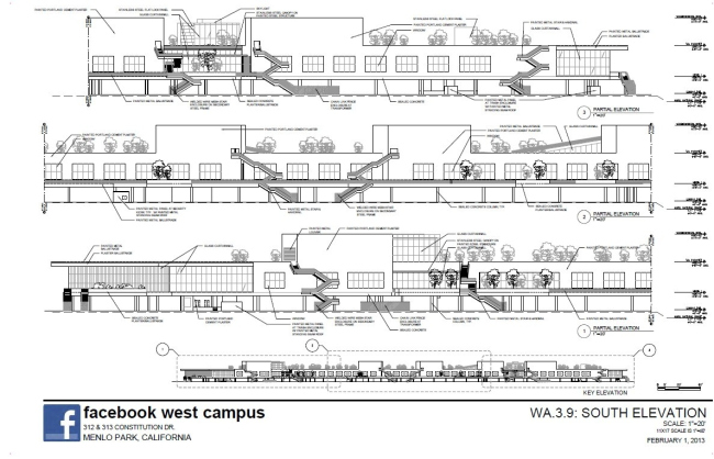Западный кампус компании Facebook. Вариант 02/2013. Изображение с сайта menlopark.org