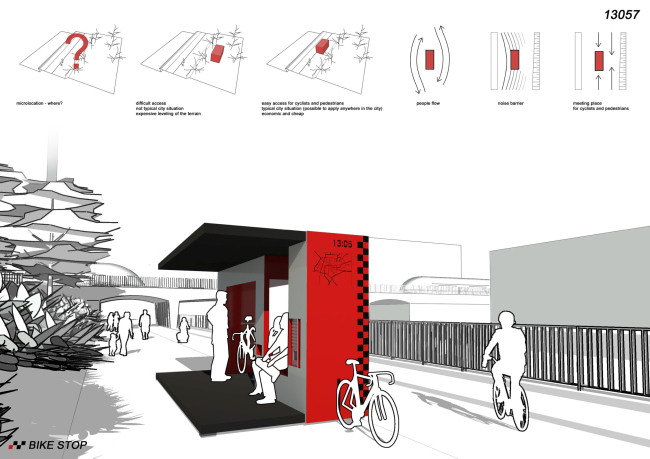 ������������� ������. ����������. ������ Bike Stop. ������: Piotr Woldan, Michal Romanski, Justyna Turowska. �����������: www.trimo-urbancrash.com
