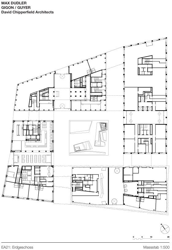 Europaallee 21 � Max Dudler, Gigon/Guyer, David Chipperfield Architects