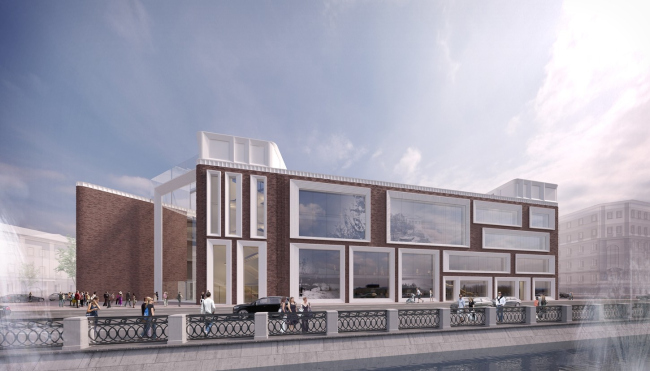 Конкурсная концепция фасадов нового здания Третьяковской галереи