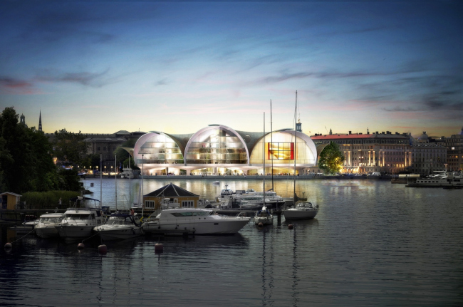 «Приземляющиеся чайки». Marcel Meili, Markus Peter Architekten © Nobelhuset AB