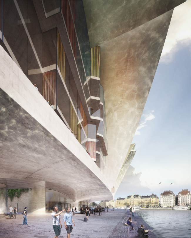 «Приземляющиеся чайки». Marcel Meili, Markus Peter Architekten © Nobelhuset AB