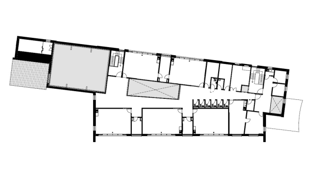 Школа Бушбери-Хилл. План 1-го этажа © Architype
